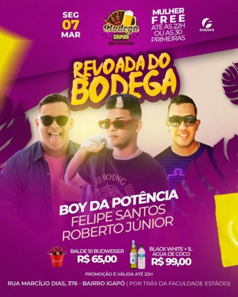 Boy da Sofrência, Felipe Santos e Roberto Júnior - Revoada do Bodega