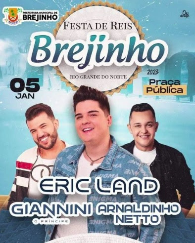 Eric Land, Giannini Alencar e Arnaldinho Netto - Festa de Reis de Brejinho