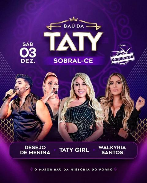 Taty Girl, Desejo de Menina e Walkyria Santos - Baú da Taty