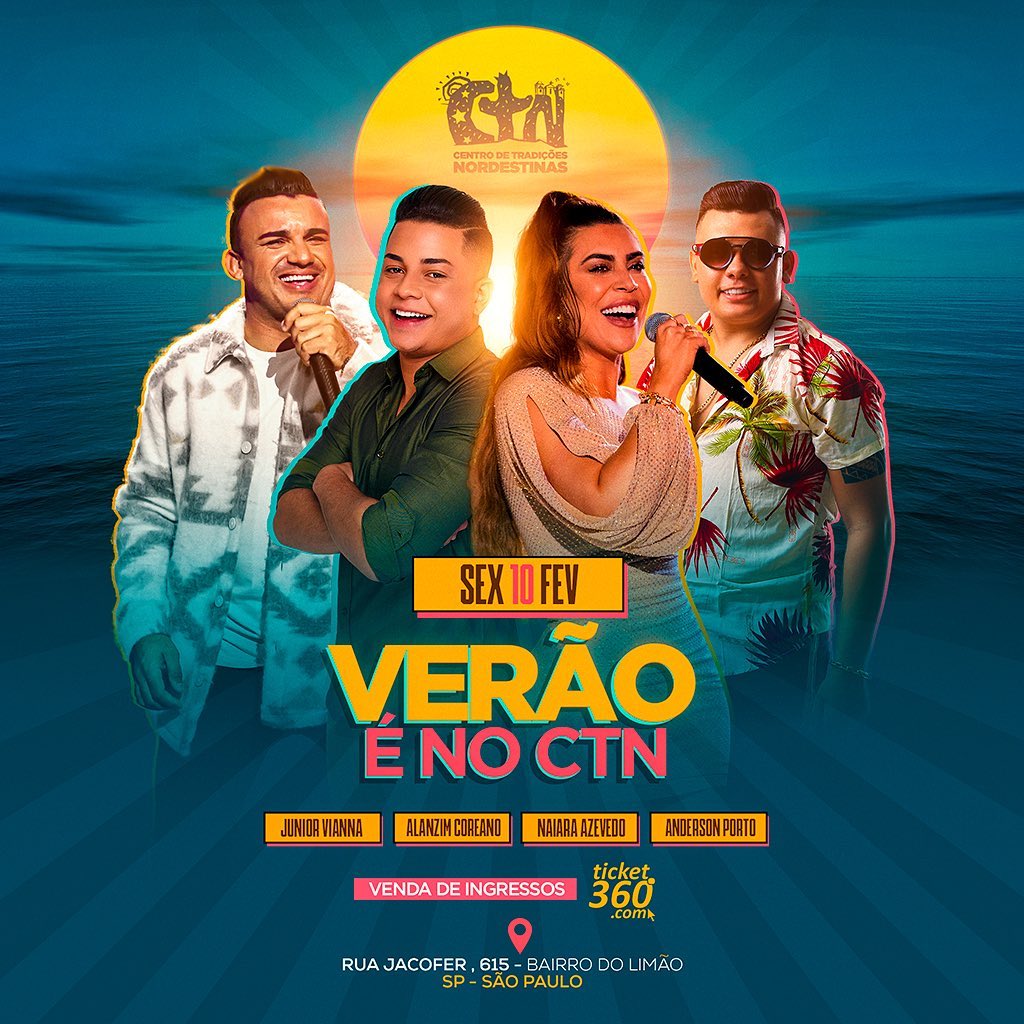 Junior Vianna, Alanzim Coreano, Naiara Azevedo e Anderson Porto - Verão é no CTN