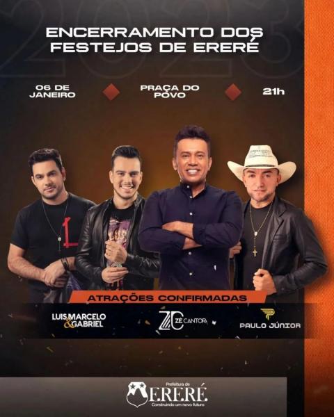 Luis Marcelo & Gabriel, Zé Cantor e Paulo Júnior - Festejos de Ereré