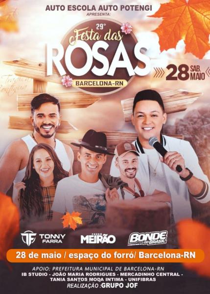 Tonny Farra, Forró Meirão e Bonde do Brasil - Festa das Rosas