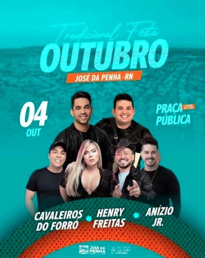 Cavaleiros do Forró, Henry Freitas e Anízio Jr. - Festa de Outubro