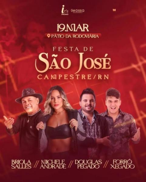 Michele Andrade, Briola Sales, Douglas Pegado e Forró Xegado - Festa de São José