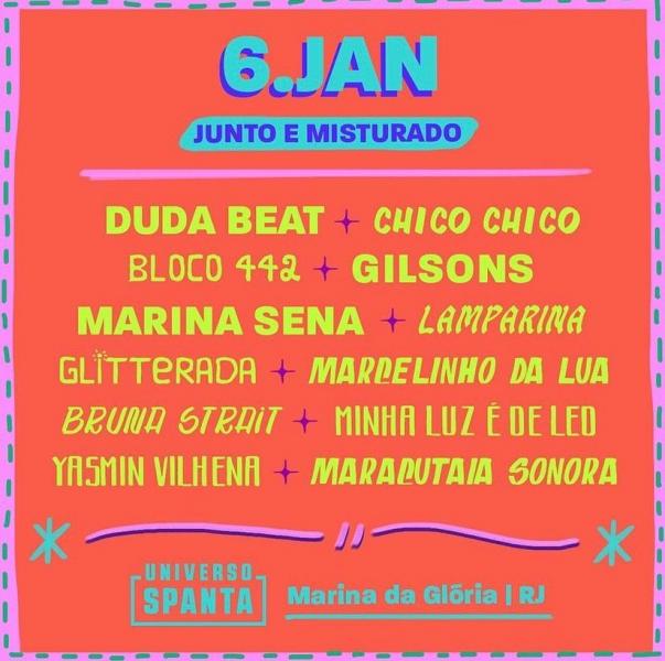 Duda Beat part. Flor Gil, Chico Chico, Bloco 442, Gilsons part. Gilberto Gil, Marina Sena e Lamparina - Universo Spanta