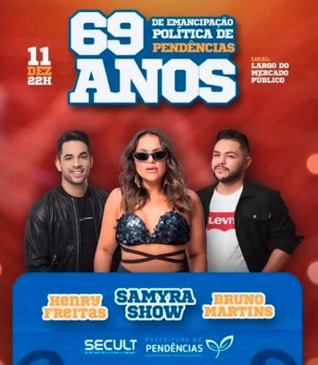 Samyra Show, Henry Freitas e Bruno Martins