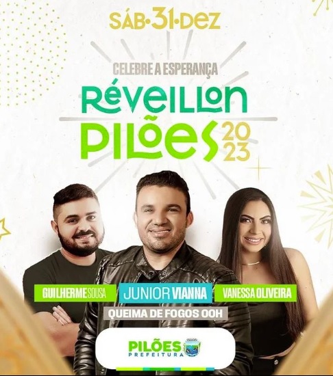 Junior Vianna, Guilheme Souza e Vanessa Oliveira - Réveillon Pilões 2023