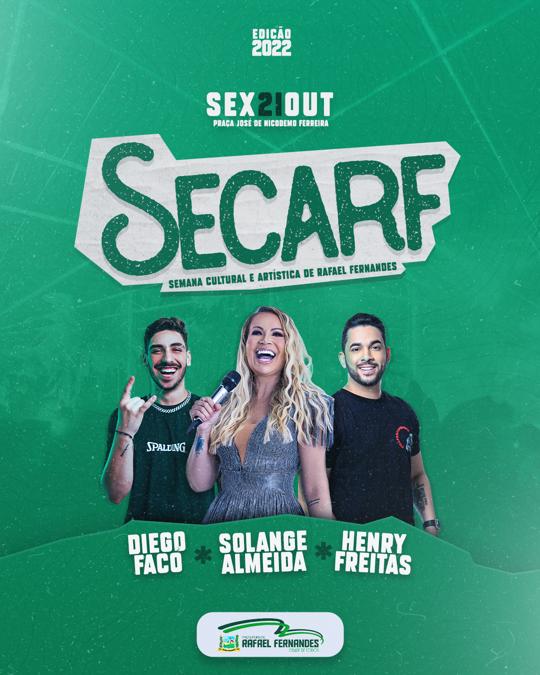 Diego Faco, Solange Almeida e Henry Freitas - SECARF