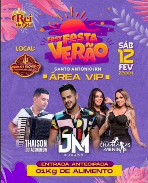 Thaison do Acordeon, JM Puxado e banda Chama as Meninas - Fest Festa Verão