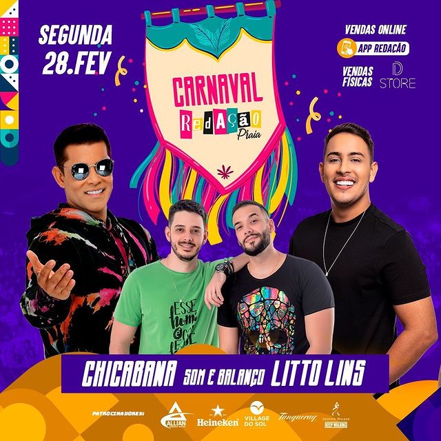 Chicabana, Som e Balanço e Litto Lins - Carnaval Redação Praia