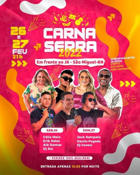 Célia Melo, Erik Sales, Alê Dantas e Dj Raí - Carna Serra 2022