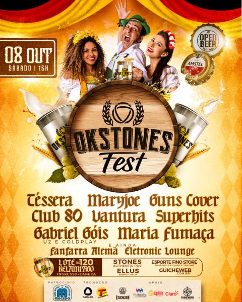 Téssera, Maryjoe, Guns Cover, Club 80, Vantura, Superbits, Gabriel Góis e Maria Fumaça - Okstones Fest