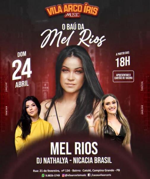 Mel Rios, Dj Nathalya e Nicacia Brasil - O Baú da Mel Rios