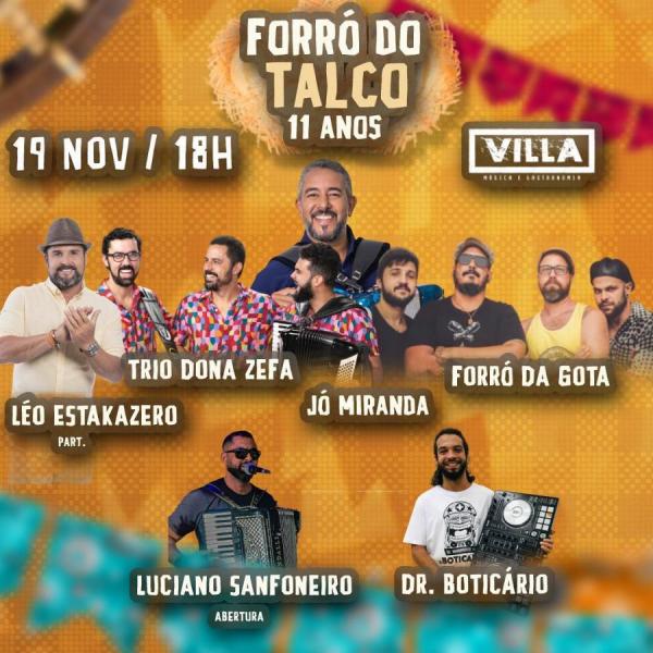 Jó Miranda, Luciano Sanfoneiro, Dr. Boticário, Léo Estakazero, Trio Dona Zefa e Forró da Gota - Forró do Talco 11 anos