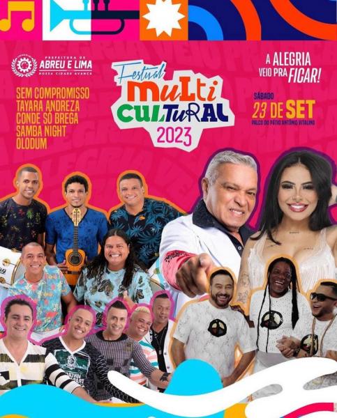 Olodum, Tayara, Samba Night, Sem Compromisso e Conde Só Brega - Festival Multicultural 2023