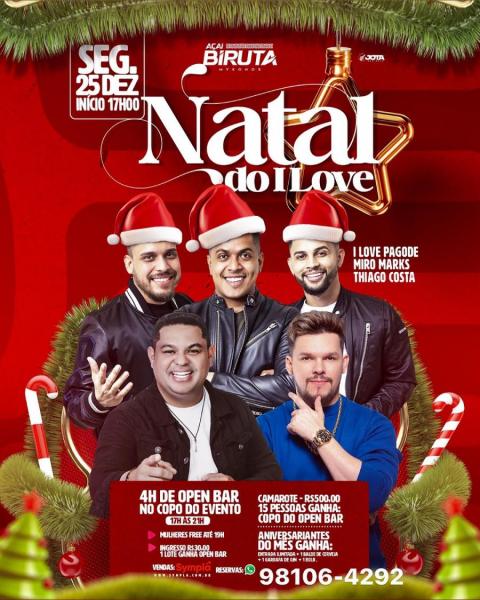 I Love Pagode, Miro Marks e Thiago Costa - Natal do I Love