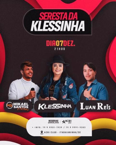 Klessinha, Luan Reis e Mikael Santos - Seresta da Klessinha