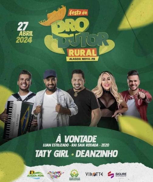 Luan Estilizado, Raí Saia Rodada e Zezo - À Vontade, Taty Girl e Deanzinho - Festa do Produtor Rural