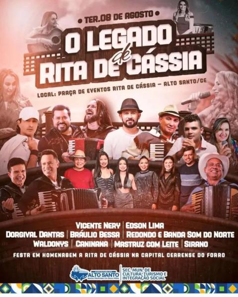 Vicente Nery, Edson Lima, Dorgival Dantas, Bráulio Bessa, Redondo & Banda Som do Norte, Waldonys, Caninana, Mastruz com Leite e Sirano - O Legado de Rita de Cássia