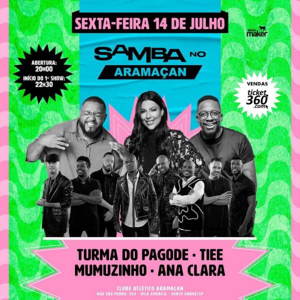 Turma do Pagode, Tiee, Mumuzinho e Ana Clara - Samba no Aramaçan