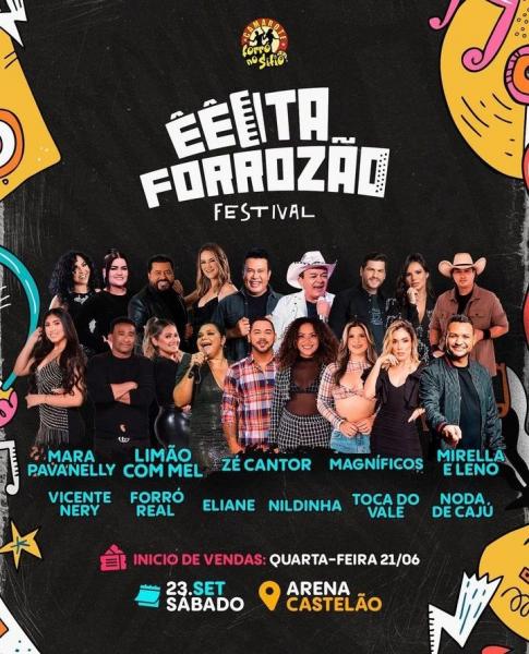 Mara Pavanelly, Limão com Mel, Zé Cantor, Magníficos, Mirella & Leno, Vicente Nery, Forró Real, Eliane, Nildinha, Toca do Vale e Noda de Caju - ÊÊita Forrozão