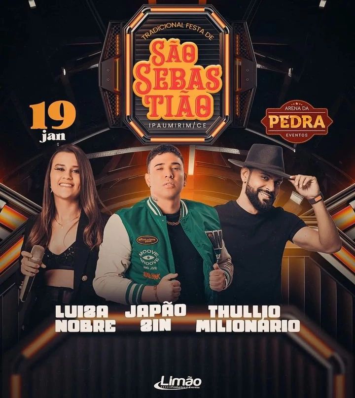 Luisa Nobre, Japãozin e Thullio Milionário - Festa de São Sebastião