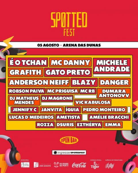 MC Danny, É o Tchan, Michele Andrade, Banda Grafith, MC Priguissa, Robson Paiva, Gato Preto e Anderson Neiff, MC RB - 17º Spotted Fest