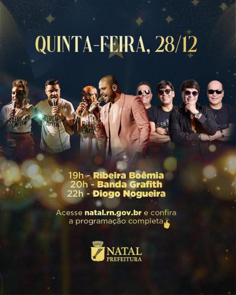 Ribeira Boêmia, Banda Grafith e Diogo Nogueira - Natal em Natal