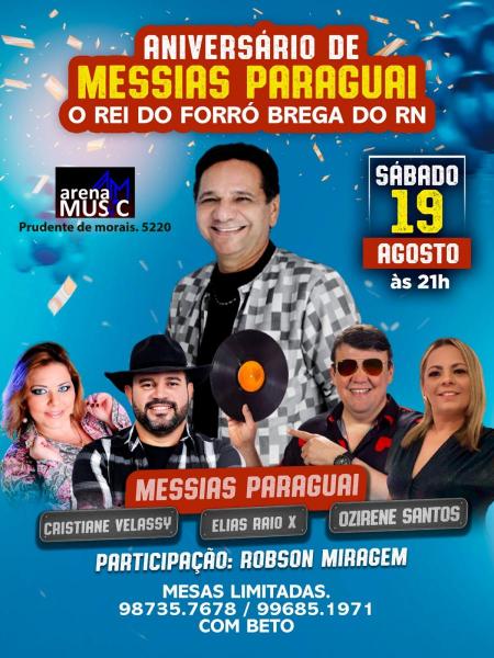 Messias Paraguai, Cristiane Velassy, Elias Raio X e Ozirene Santos - Aniversário de Messias Paraguai