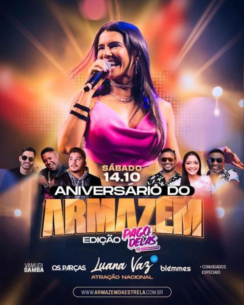 Vamudi Samba, Os Parças, Luana Vaz e Blémmes - Aniversário do Armazém - Edição Pagodelas