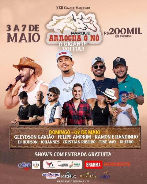 Gleydon Gavião, Felipe Amorim, Ramon & Randinho, Dj Hudson, Iohannes, Cristian Ribeiro, Tine Way e Dj Zero