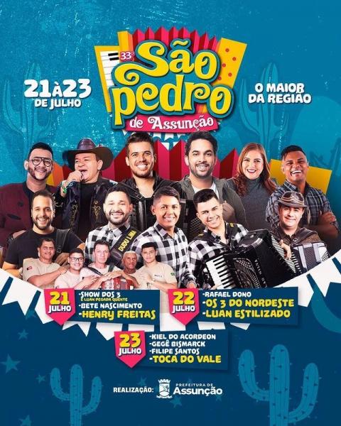 Henry Freitas, Bete Nascimento e Show dos 3 - São Pedro