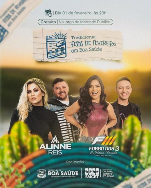 Aline Reis e Forró dos 3 - Festa de Fevereiro