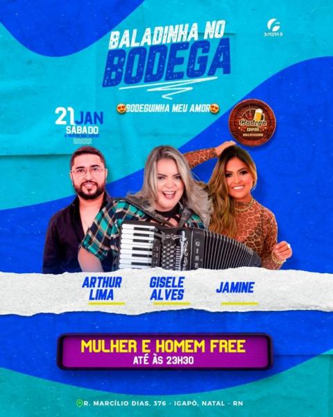 Arthur Lima, Gisele Alves e Jamine - Baladinha no Bodega