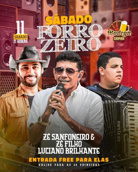Zé Sanfoneiro & Zé Filhho e Luciano Brilhante - Sábado Forrozeiro