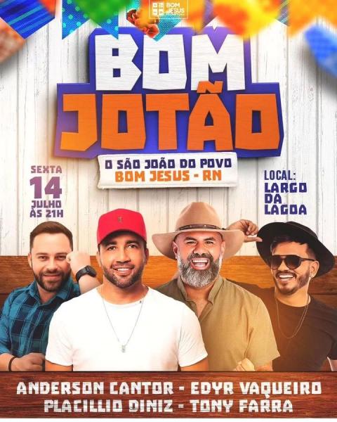 Edyr Vaqueiro, Placillio Diniz, Tony Farra e Anderson Cantor - Bom Jotão