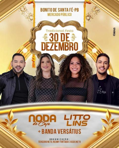 Noda de Caju, Litto Lins e Banda Versátius - Festa 30 de Dezembro