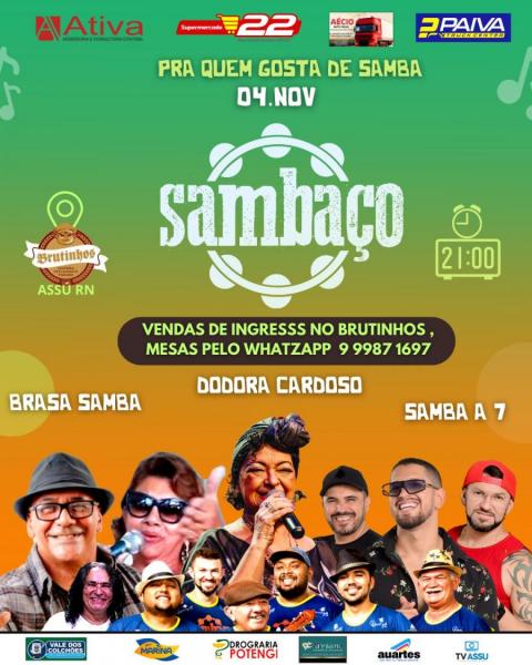 Brasa Samba, Dodora Cardoso e Samba A 7 - Sambaço