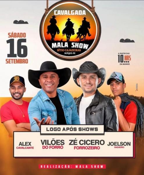 Vilões do Forró, Zé Cicero Forrozeiro, Alex Cavalcante e Joelson Vaqueiro - Cavalgada Mala Show