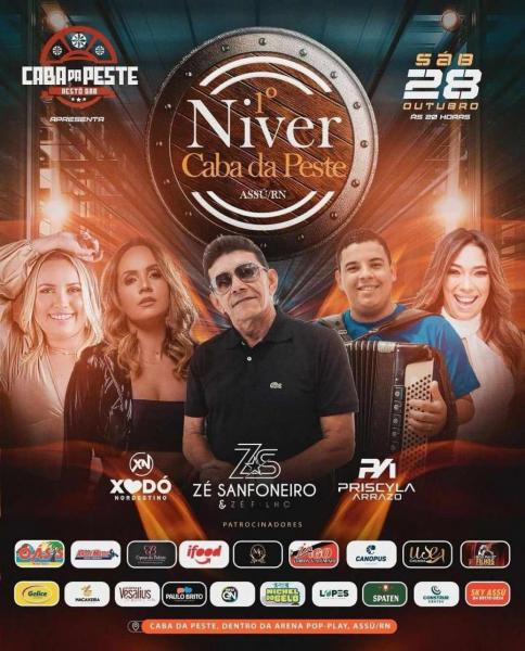 Zé Sanfoneiro & Zé Filho, Xodó Nordestino e Priscyla Arrazo - 1º Niver Caba da Peste