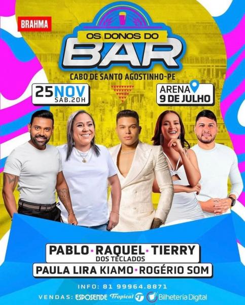 Pablo, Raquel dos Teclados, Tierry, Paula Lira Kiamo e Rogério Som - Os Donos do Bar