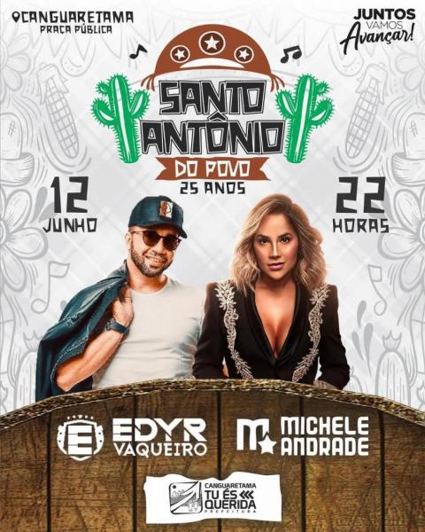 Edyr Vaqueiro e Michele Andrade - Santo Antônio do Povo