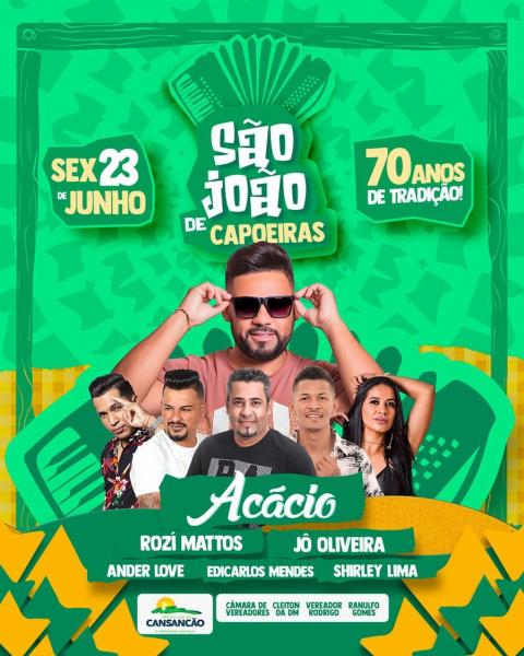 Acácio, Rozí Mattos, Jô Oliveira, Ander Love, Edicarlos Mendes e Shiley Lima - São João de Capoeiras