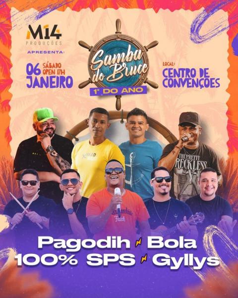 Pagodih, Bola, 100% SPS e Gyllys - Samba do Bruce