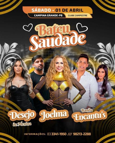 Joelma, Desejo de Menina e Banda Encantu´s - Bateu Saudade