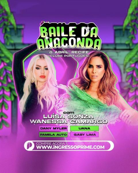 Luísa Sonza, Wanessa Camargo, Dany Myler, Uana, Pamela Auto e Gaby Lima - Baile da Anaconda