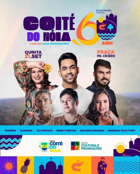 Tamires, Karisma, Dj Gustavo, Henry Freitas, Matheus Pereira e Paredão Toca Tudo - 60 anos de Coité do Nóia