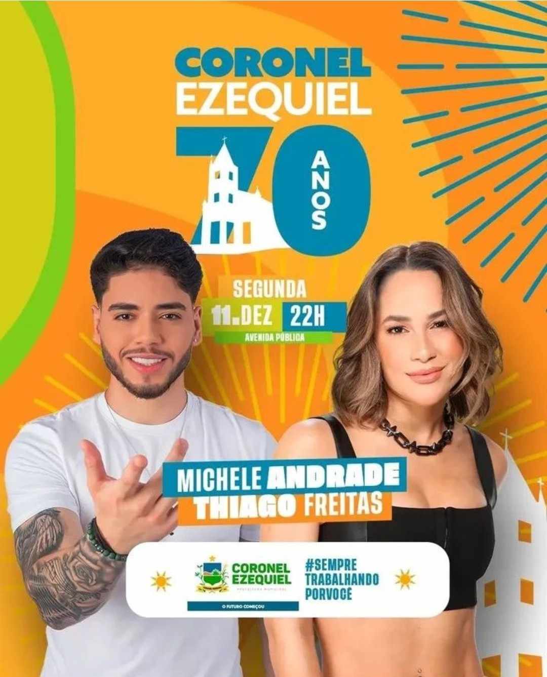 Michele Andrade e Thiago Freitas