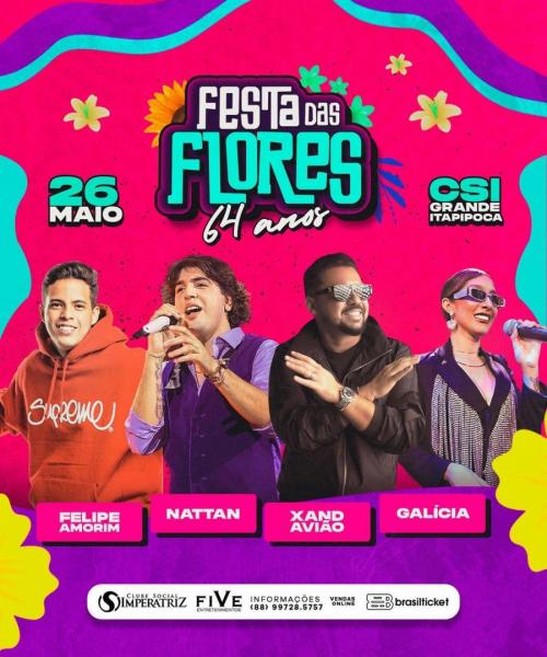 Xand Avião, Felipe Amorim, Nattan e Galícia - Festa das Flores 64 anos