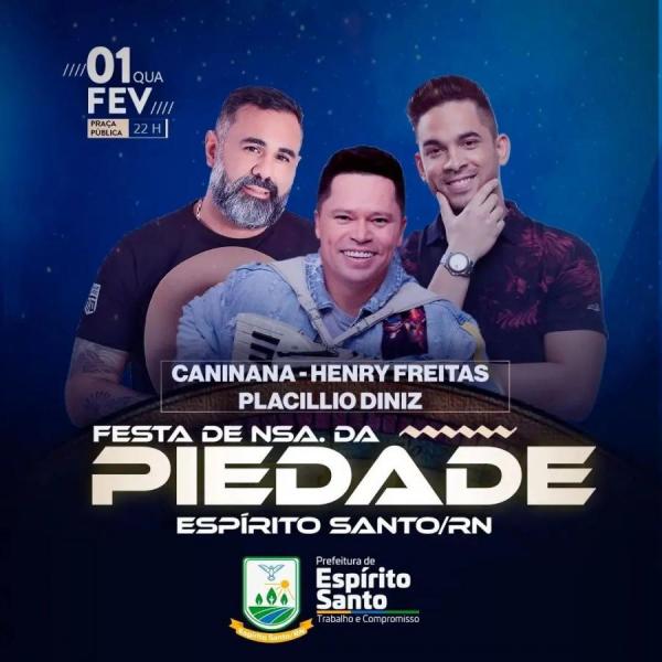 Caninana, Henry Freitas e Placillio Diniz - Festa de Nsa. da Piedade